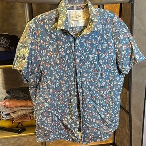 Original Penguin Blue and White Casual Button Down Shirt